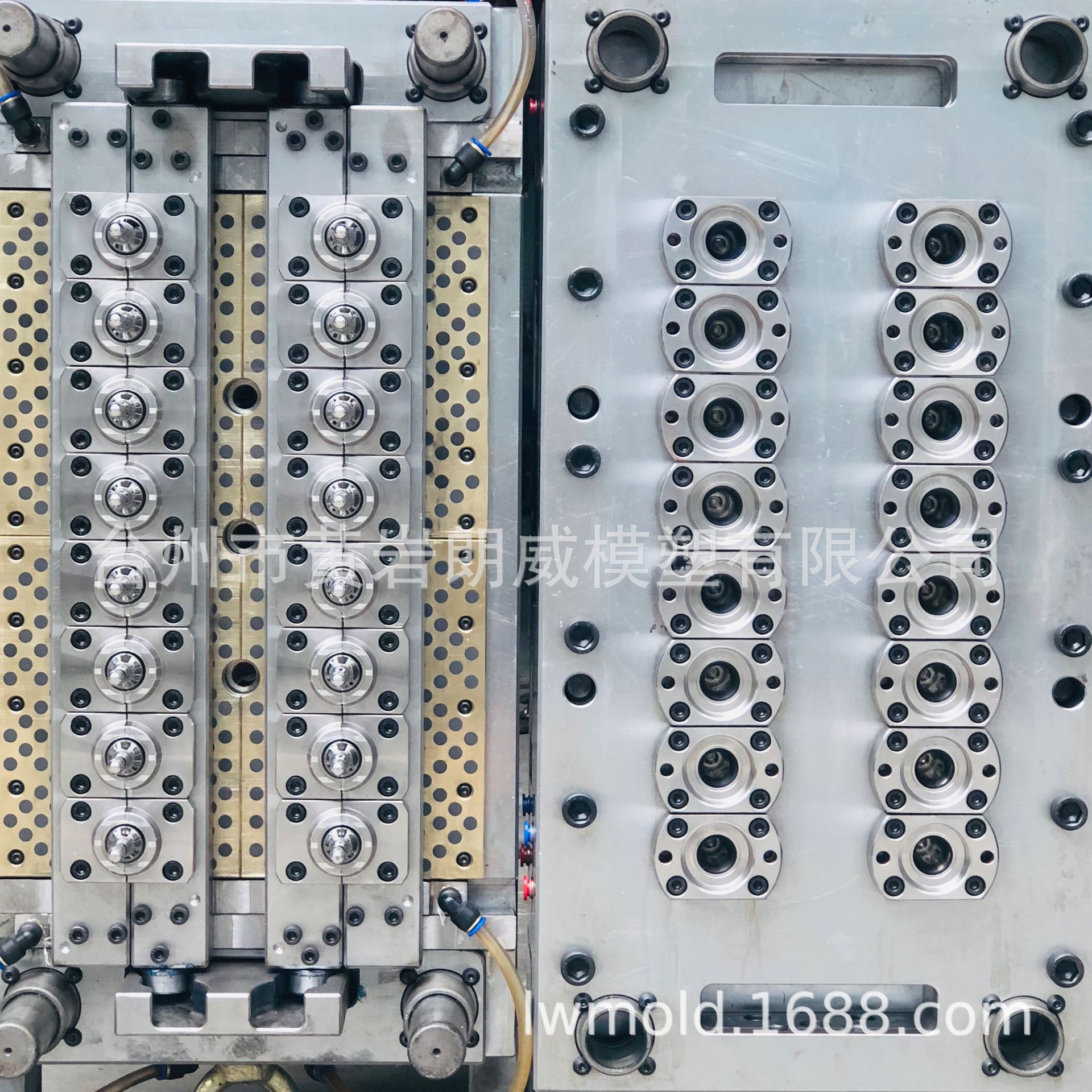 多腔短胶口模具 针阀式pet模具 针阀式管胚模具 吹瓶用注塑模具