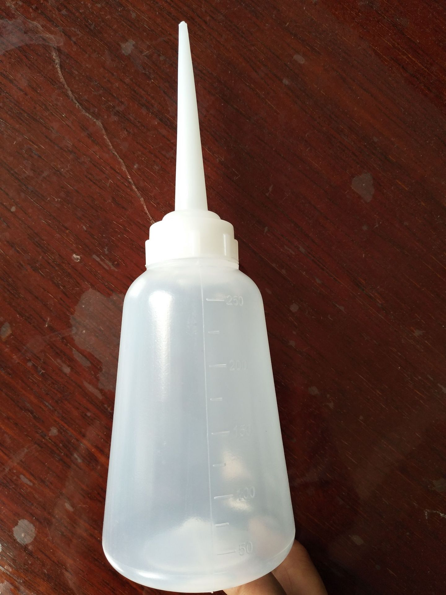 250毫升白色透明挤胶瓶 加油用塑料瓶