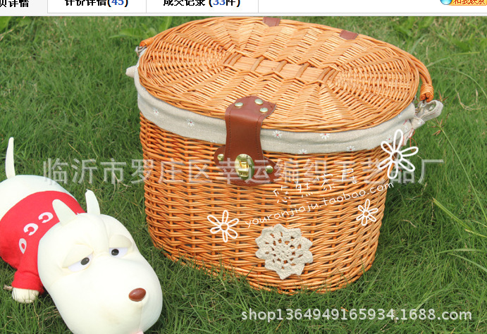 Yicheng Factory Wholesale High Quality Wicker Bicycle Basket with Favorable Price High Quality Bicycle Basket