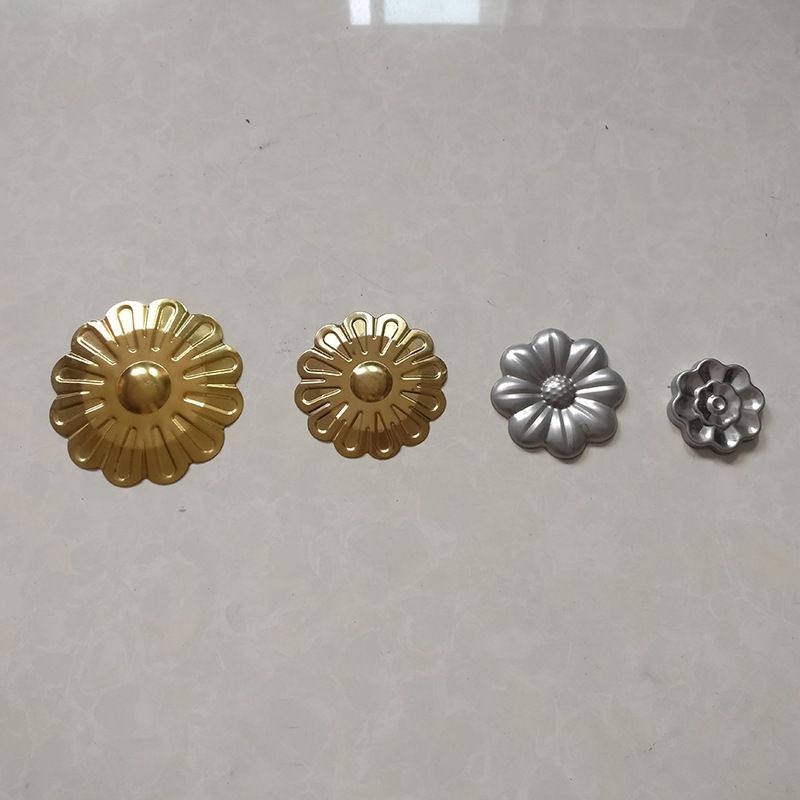 厂家直销不锈钢欧式门花冲压门花装饰门花配件小菊花心