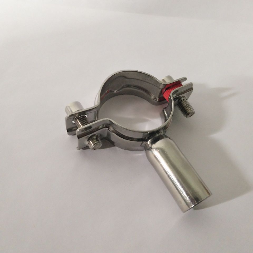 304不锈钢管支架 管卡 卫生级管子夹 管托 管道支撑架 管子紧固夹