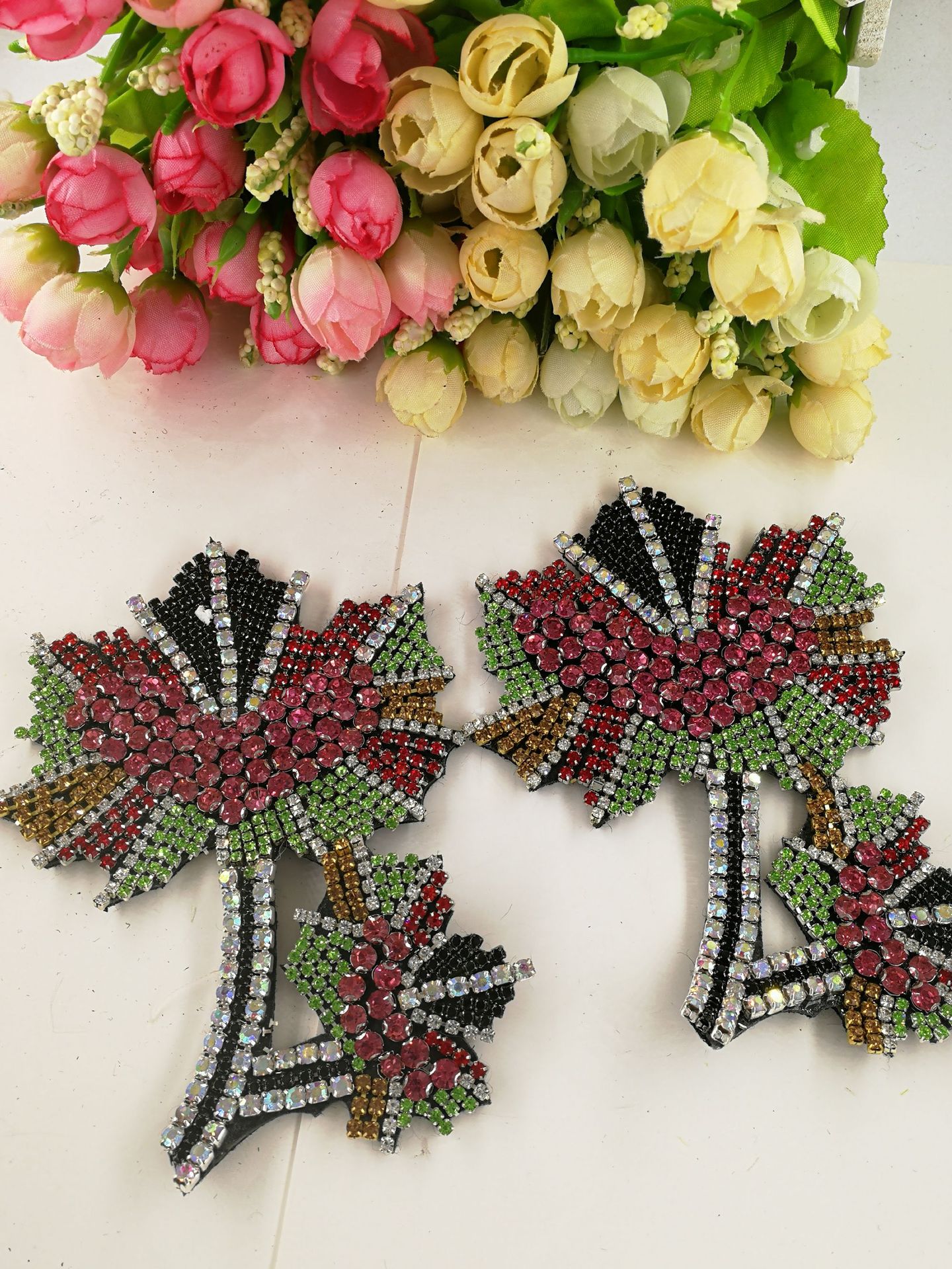 新品爆款手工粘钻布贴 服装辅料 包包 鞋子装饰 配饰