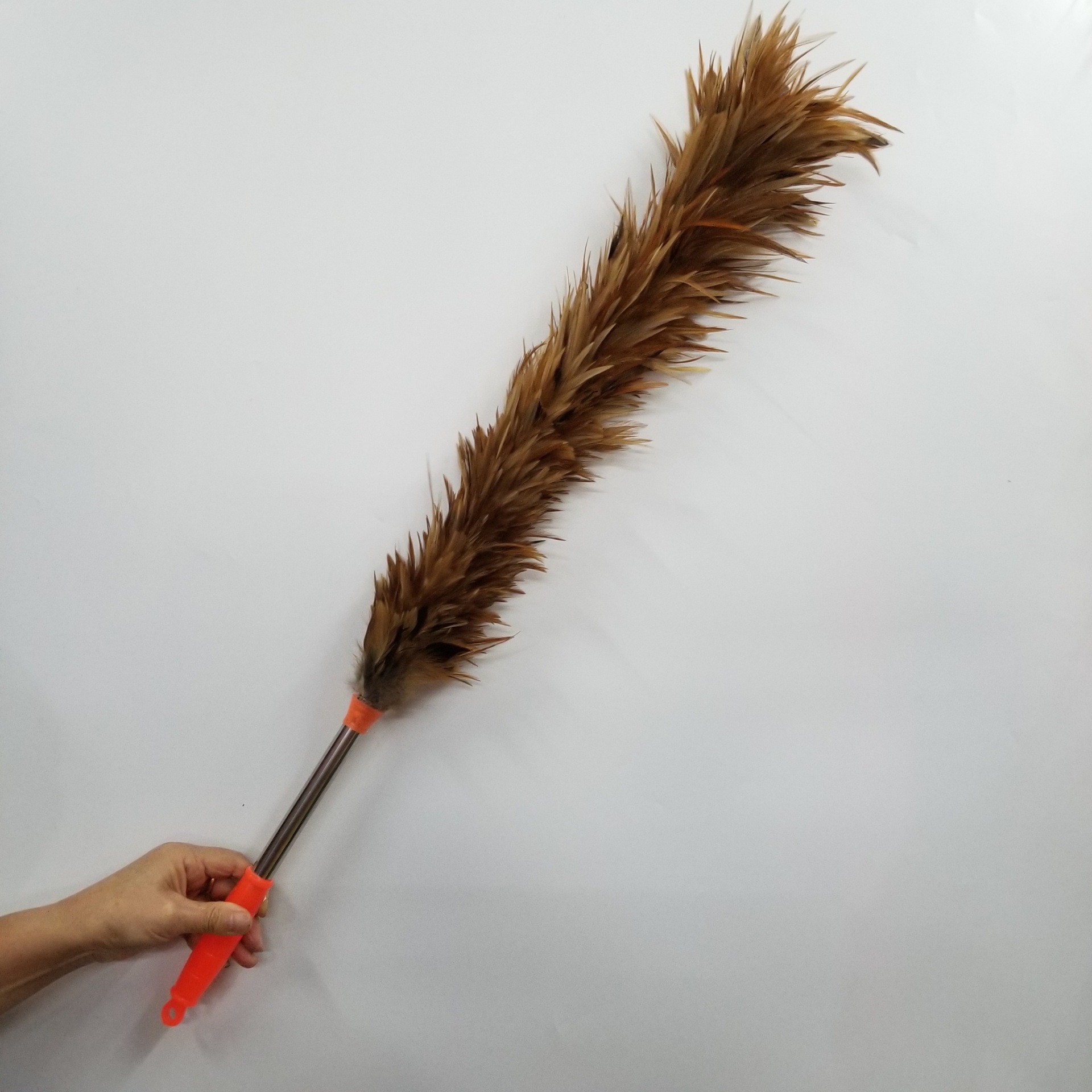 厂家直销 鸡毛掸子 出口鸡毛扫 不掉毛 可染色定制