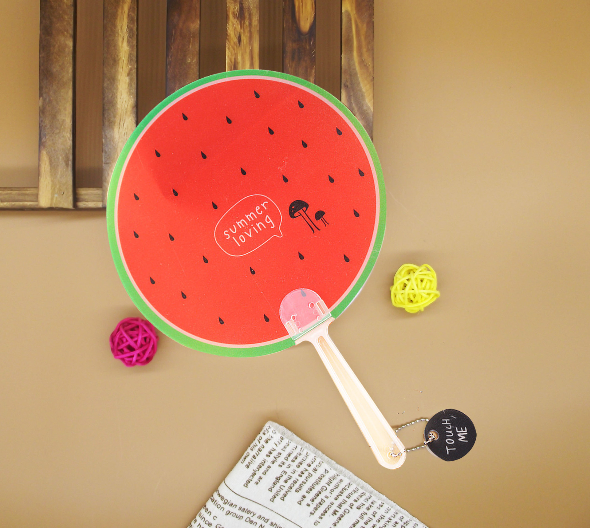 迷你手摇卡通扇 动漫透明带吊坠小扇子 pp扇夏季学生广告扇子定做