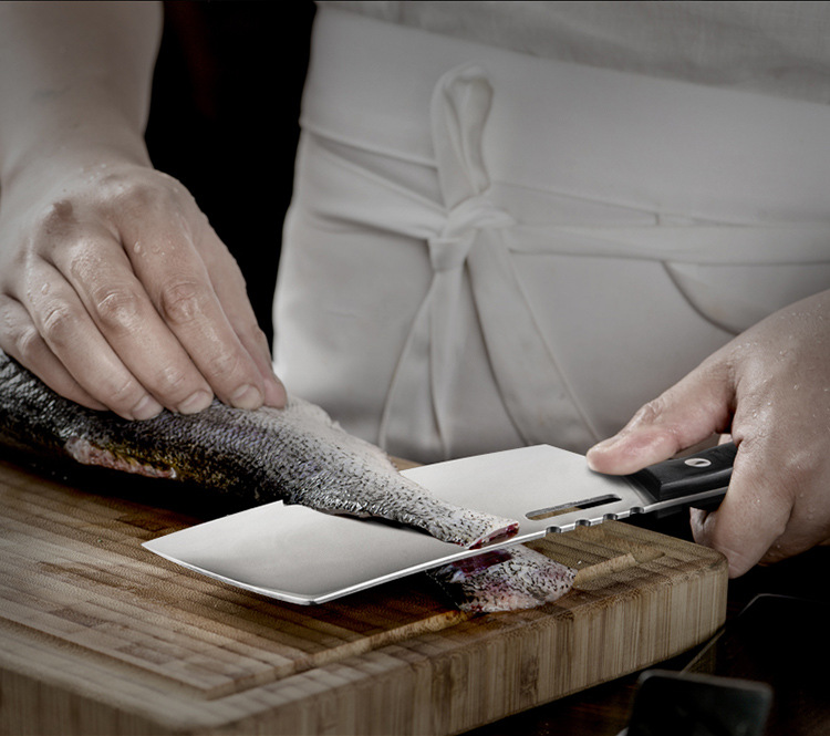 汉道洛克不锈钢刀切片刀菜刀厨师刀切菜刀切肉刀家用厨房刀具