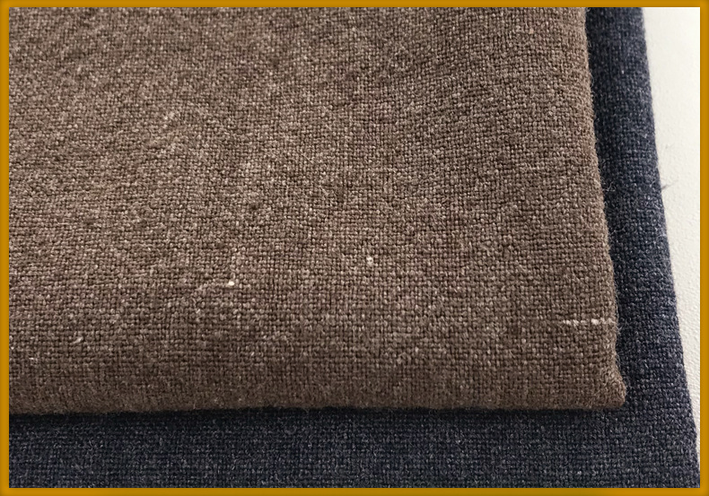 现货复古洗水麻平纹麻棉布 秋冬梭织休闲服套装的洗水亚麻棉面料