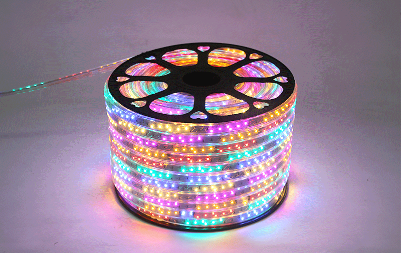 led灯带梅花跳六彩5050贴片60珠七彩遥控变色rgb段跳流水装饰跑马