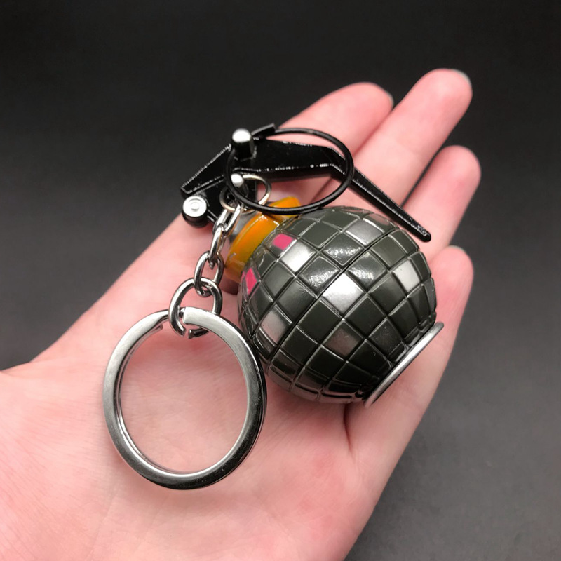 堡垒之夜手雷模型 尬舞手雷金属钥匙扣合金武器挂件