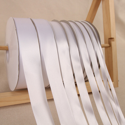 宽丝带_0.6/1/2/2.5/4/5/8 白丝带缎带纯白色绸带布带手工装饰婚庆 - 