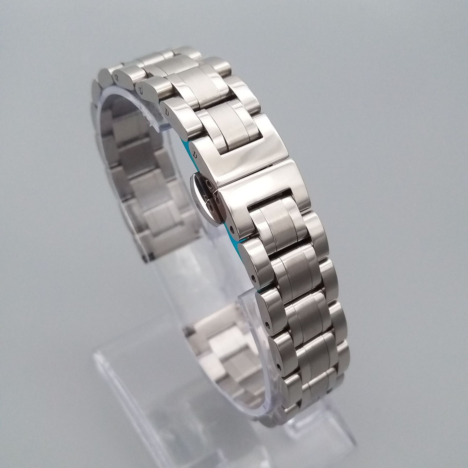 手表不锈钢表带名匠钢带 豪华实心表带14-24mm多尺寸 通用表带