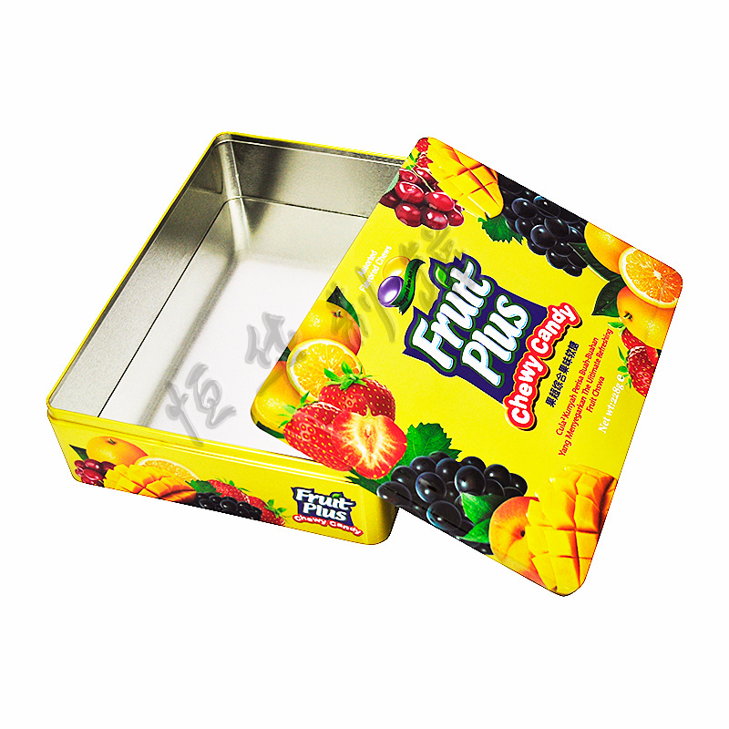 水果软糖铁盒糖果喜糖长方形铁盒制罐厂喜糖盒子马口铁