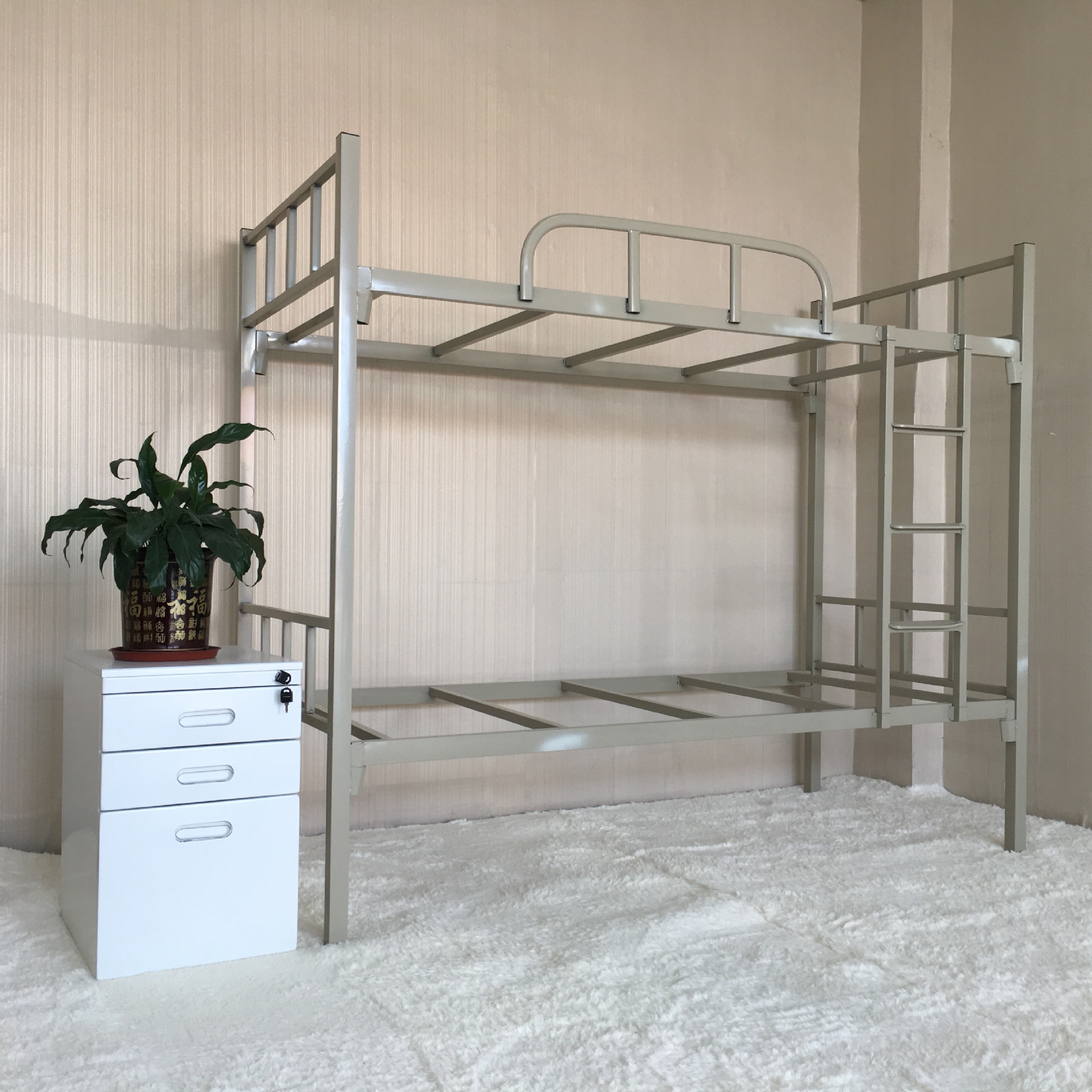 厂家直销加厚耐用上下铺双层铁床宿舍员工铁架床 学生成人铁艺床