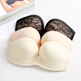 新品无肩带文胸隐形内衣聚拢防滑胸贴奇迹婚纱礼服安心抹胸