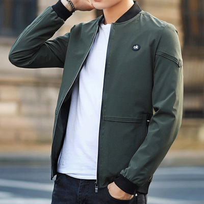 男士外套夹克男外衣韩版潮流修身帅气衣服jl5904