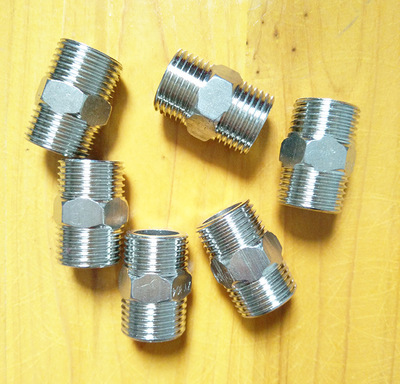 4分不锈钢外丝直接不锈钢对丝接头 dn15六角锻压外丝水管接头批发