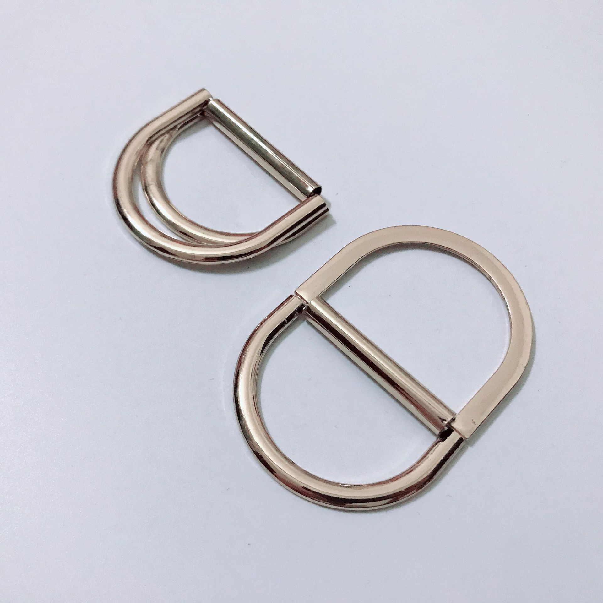 厂家直销双d字形闭口圈高档金属扣腰带扣包包型合金挂镀五金纽扣