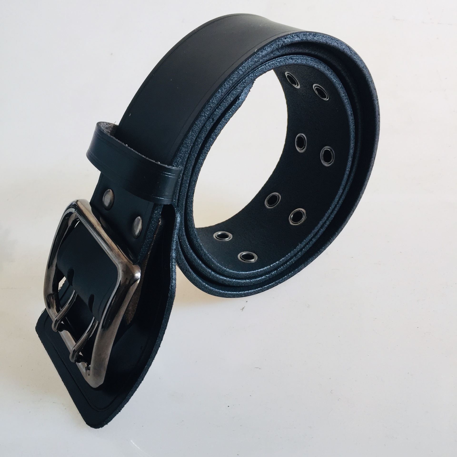 牛皮户外黑色双排扣特战腰带牛皮腰带外腰带作训皮带