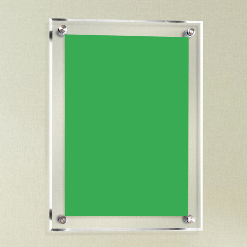 亚克力展板 双层夹板画框定制制度展示广告牌 有机玻璃挂墙海报