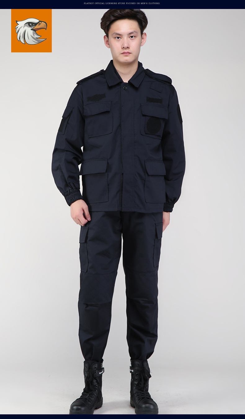 新款黑色作训服网格男99夏季特训服511长袖作战服套装保安训练服