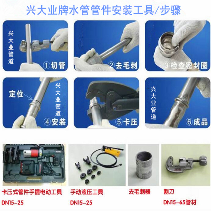 卡压式不锈钢水管的连接方式分析