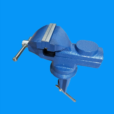 台虎钳小型多功能家用万向迷你小台钳工作台平口360度旋转桌虎钳