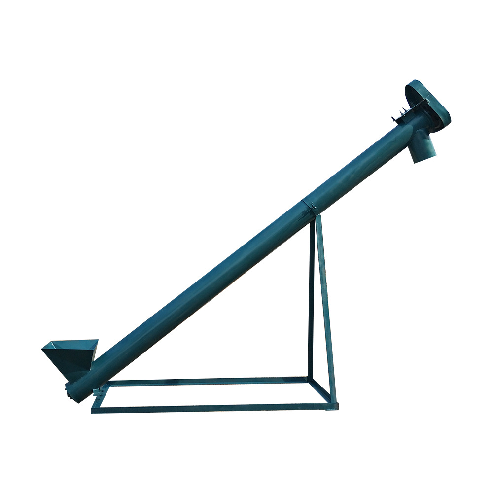 石灰石粉装仓螺旋输送机搅拌站用绞龙上料机加工定制蛟龙输送机