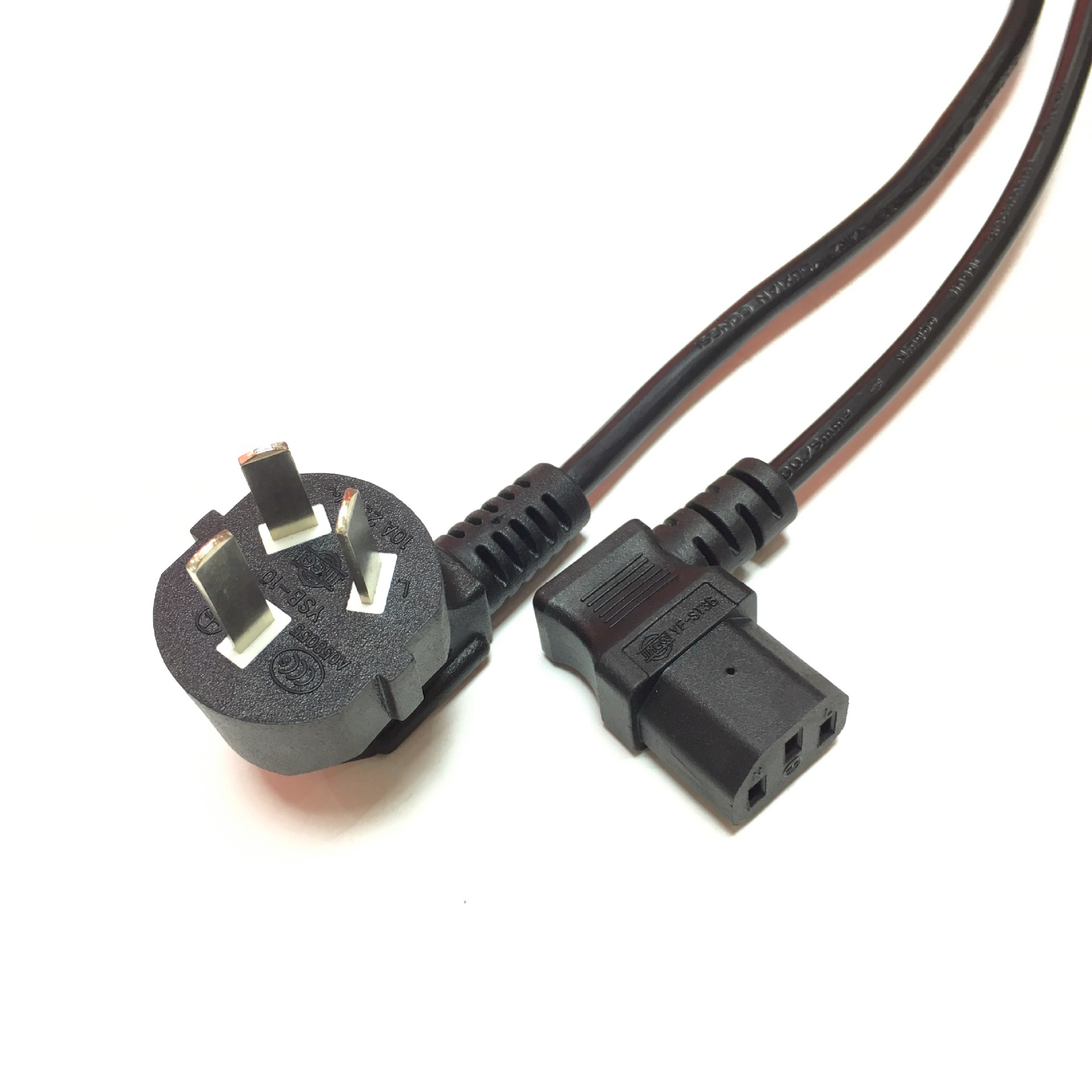 三极电源插头ccc认证 中国标准防水插头 定制电线插头