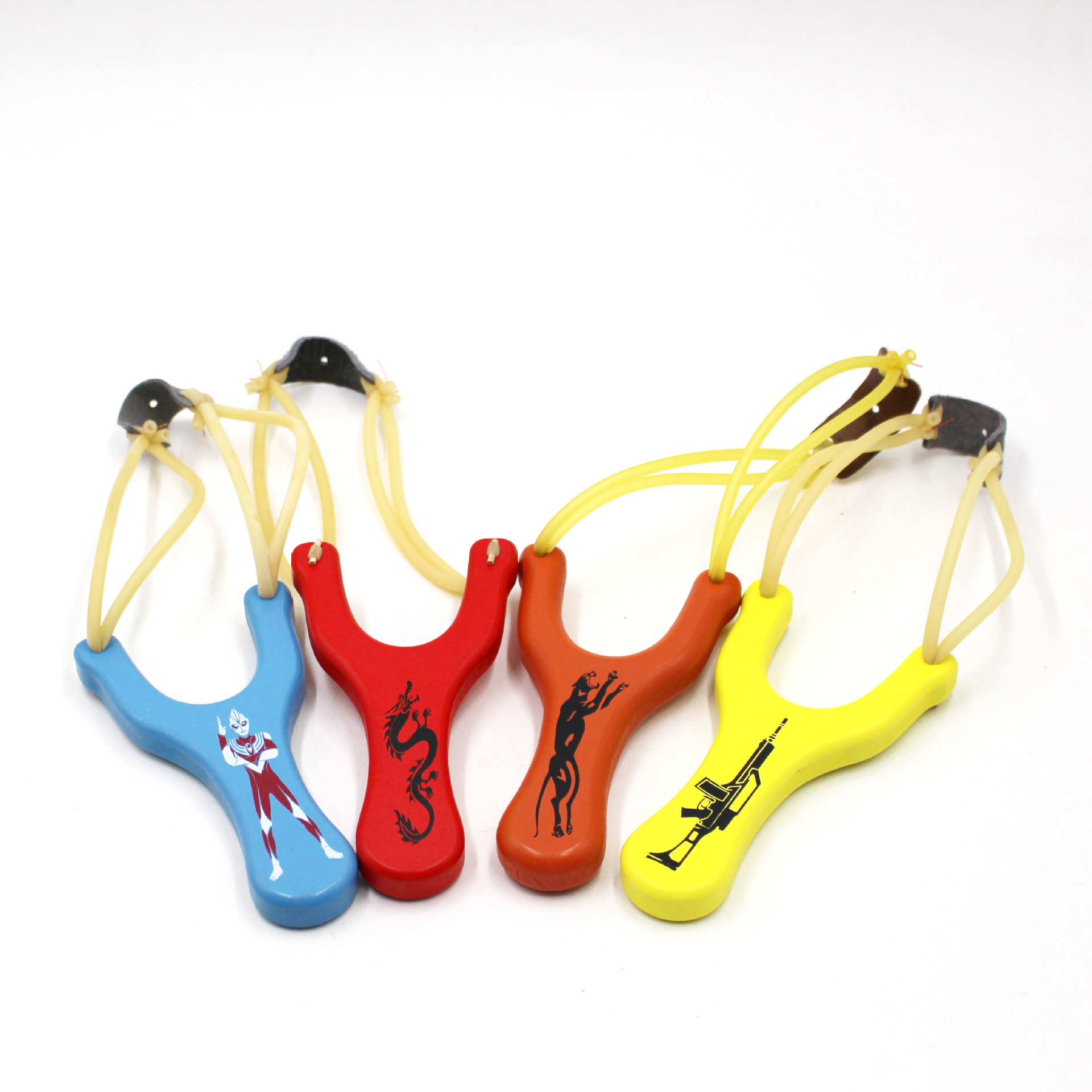 贤尔榉木弹弓猎豹 图案无包装不掉漆户外防身木质成人儿童