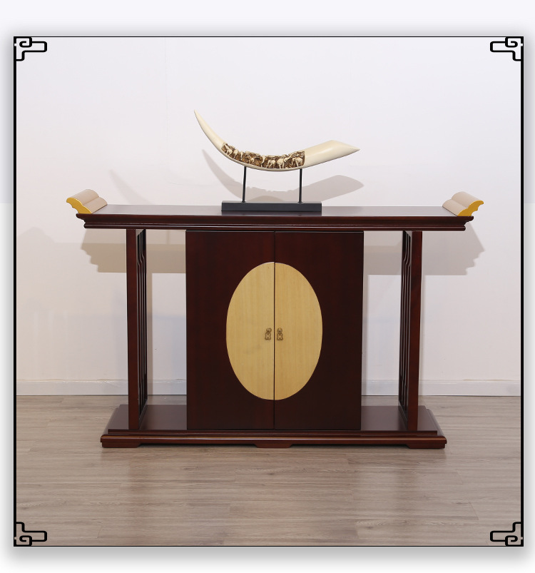 蓝尚家具新中式客厅装修玄关柜玄关桌 新中式玄关摆台入户玄关