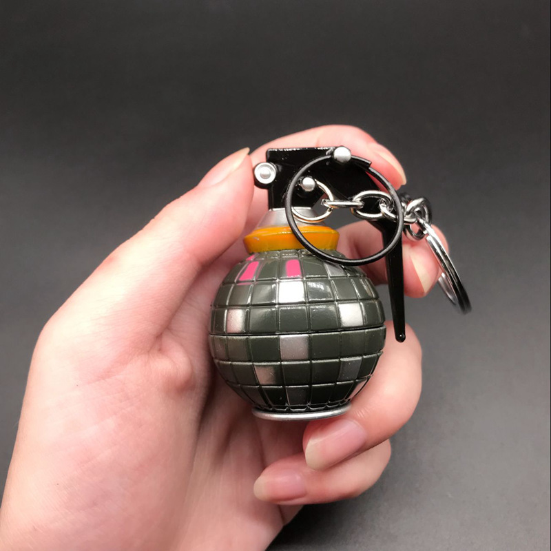 堡垒之夜手雷模型 尬舞手雷金属钥匙扣合金武器挂件