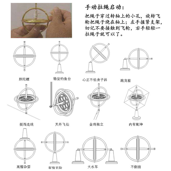 订做跨境金属机械陀螺仪 外贸反重力不倒翁指尖陀螺定制