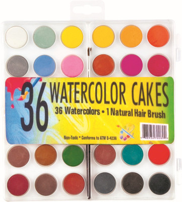 水彩粉饼_36色可洗无毒固体水彩粉饼 - 阿里巴巴