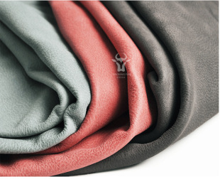 软包皮革 水牛皮烟灰色做旧荔枝纹皮料 头层牛皮皮料真皮皮料