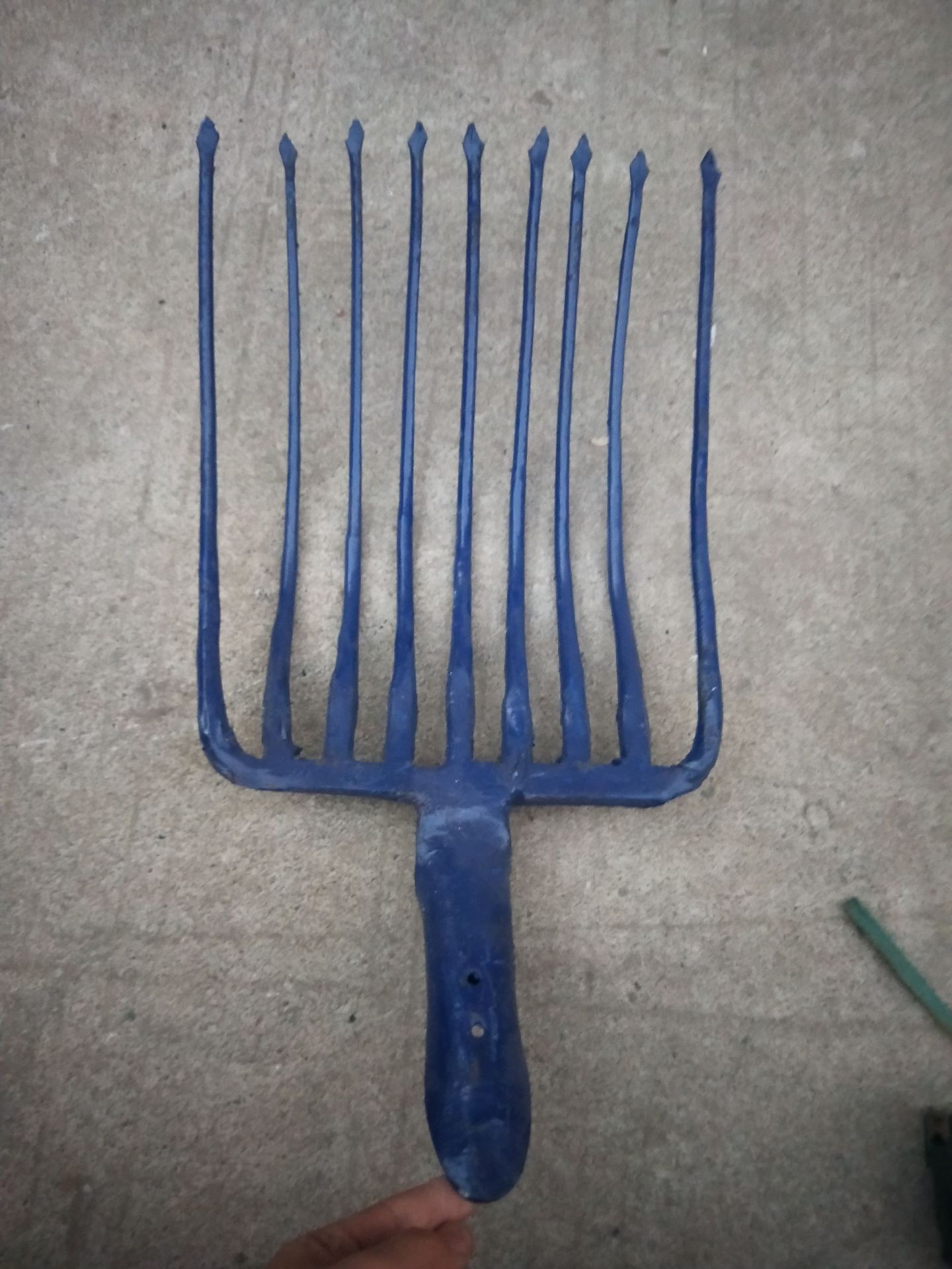 厂家直销整体九股钢叉 清理石子 一体成型九齿叉 铁路专用工具