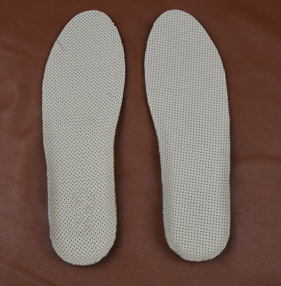 现货特卖头层冲孔皮 pvc成型轻泡男女增高鞋垫 真皮鞋垫