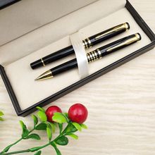 帆莱广告礼品对笔  创意金属圆珠笔  商务金属中性宝珠签字笔定制