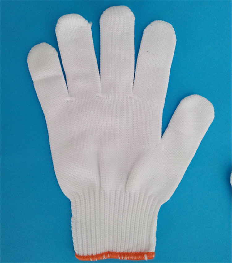 白色尼龙手套450g500g600g700g涤纶白丝线手套800g劳保手套