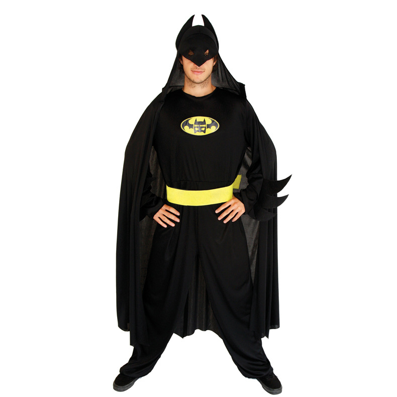 万圣节儿童服装黑色战士披风衣亲子套装表演演出服饰男女款衣服