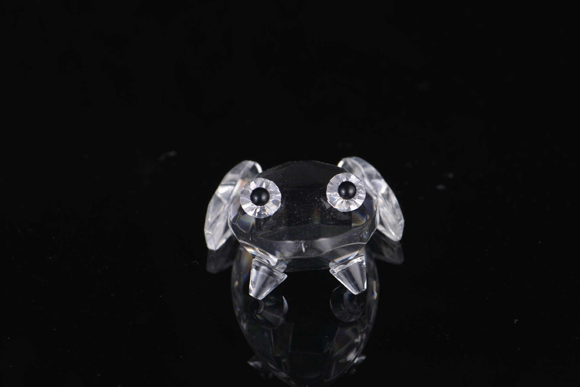 水晶青蛙摆件 客厅创意装饰摆件 节日礼物 厂家直销