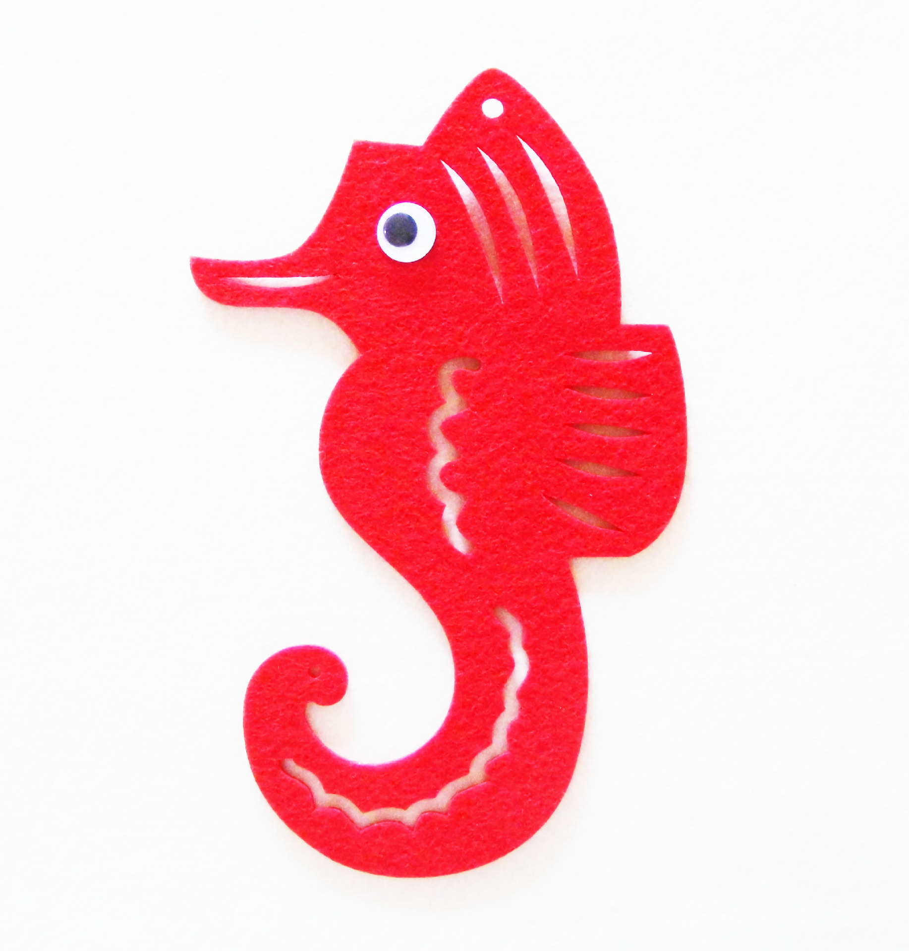 商场卡通挂饰无纺布海马吊饰空中室内创意彩色双面海洋套装品吊饰