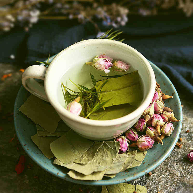 纤纤美 茶玫瑰荷叶茶重瓣红玫瑰荷叶决明子 组合花茶批发