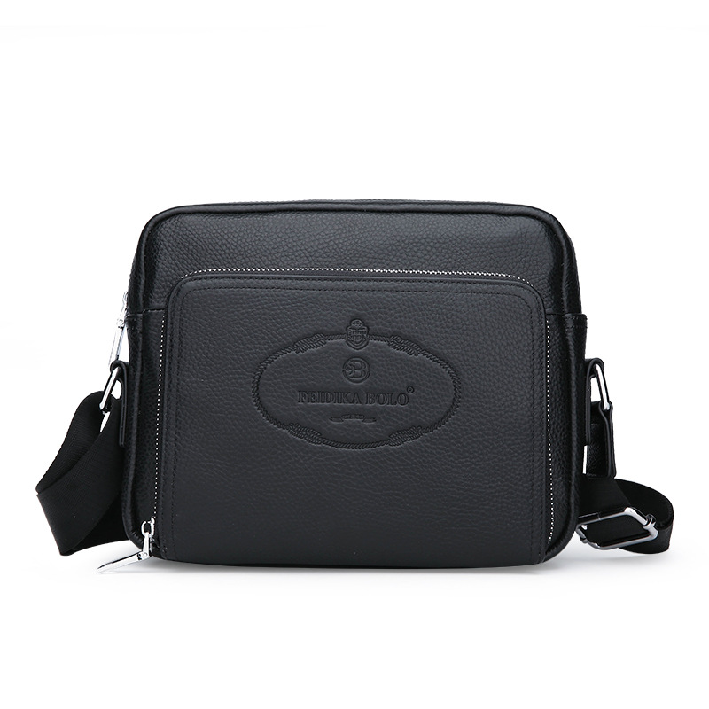 Quality Men's Bag Fashion Shoulder Bag Casual PU Leather Messenger Bag Large Capacity File Bag Mobile Phone Bag Men One Piece Dropshipping