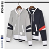 TB THOM quality goods Manufactor wholesale Hit color Mosaic Hooded Sweater zipper Trend leisure time coat B0119 TB THOM quality goods Manufactor wholesale Hit color Mosaic Hooded Sweater zipper Trend leisure time coat B0119
