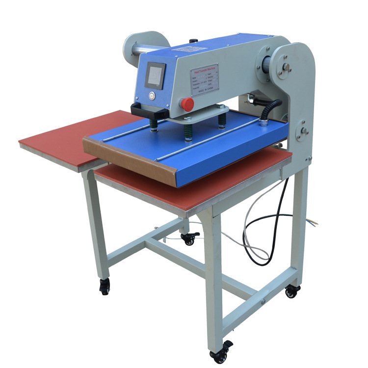 上滑式气动双工位热转印机烫画机热升华转印机热印机t恤印花机