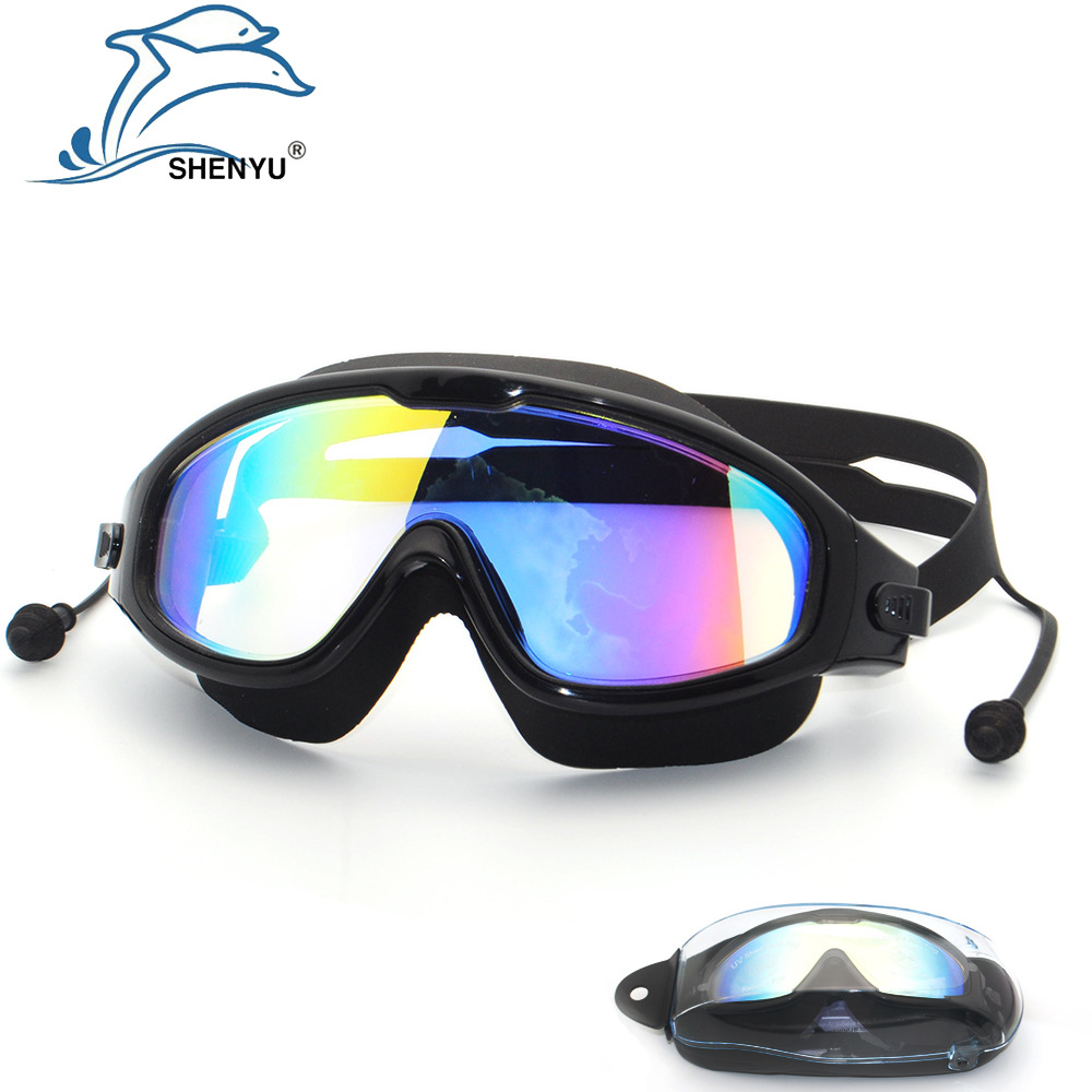 申裕正品防水防雾防紫外线大框舒适泳镜游泳眼镜休闲时尚sy8031q