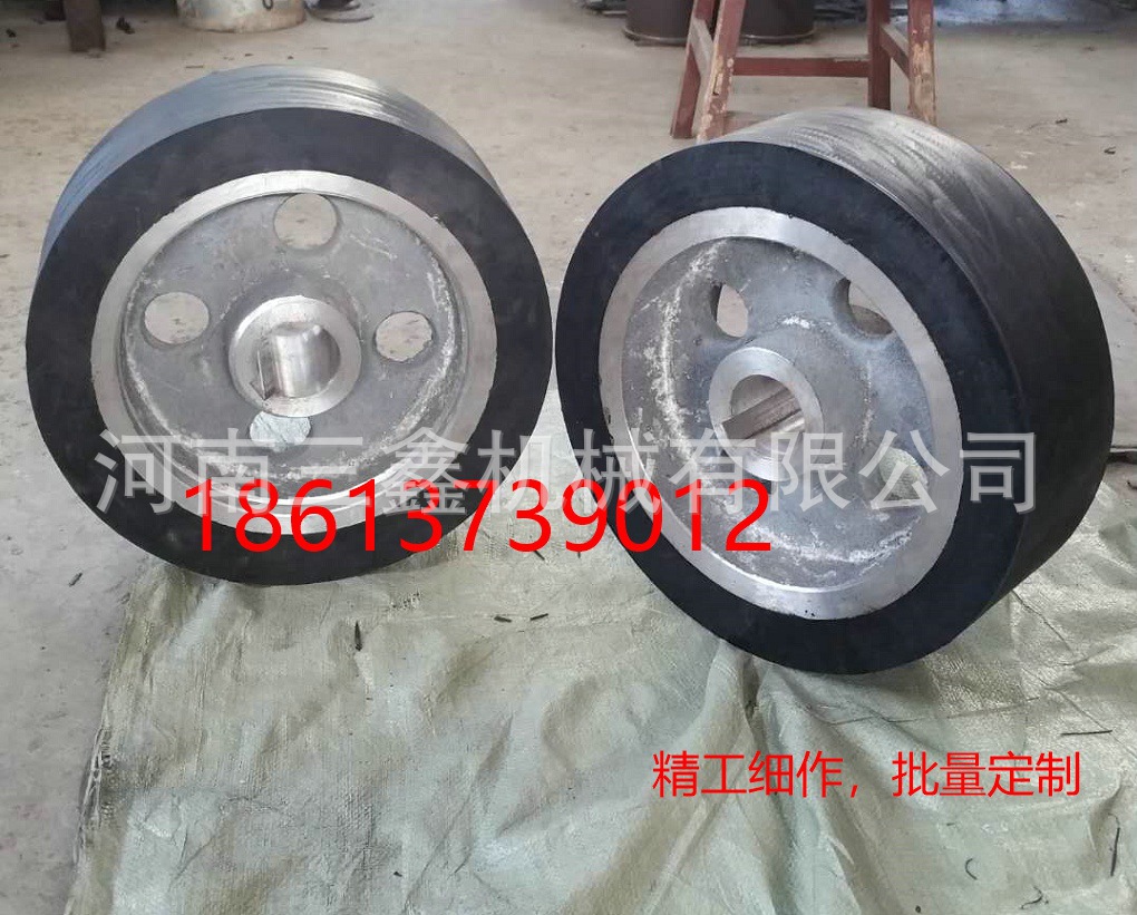 厂家定制刮泥机行走轮 聚氨酯轮 橡胶行走轮 耐磨使用寿命长