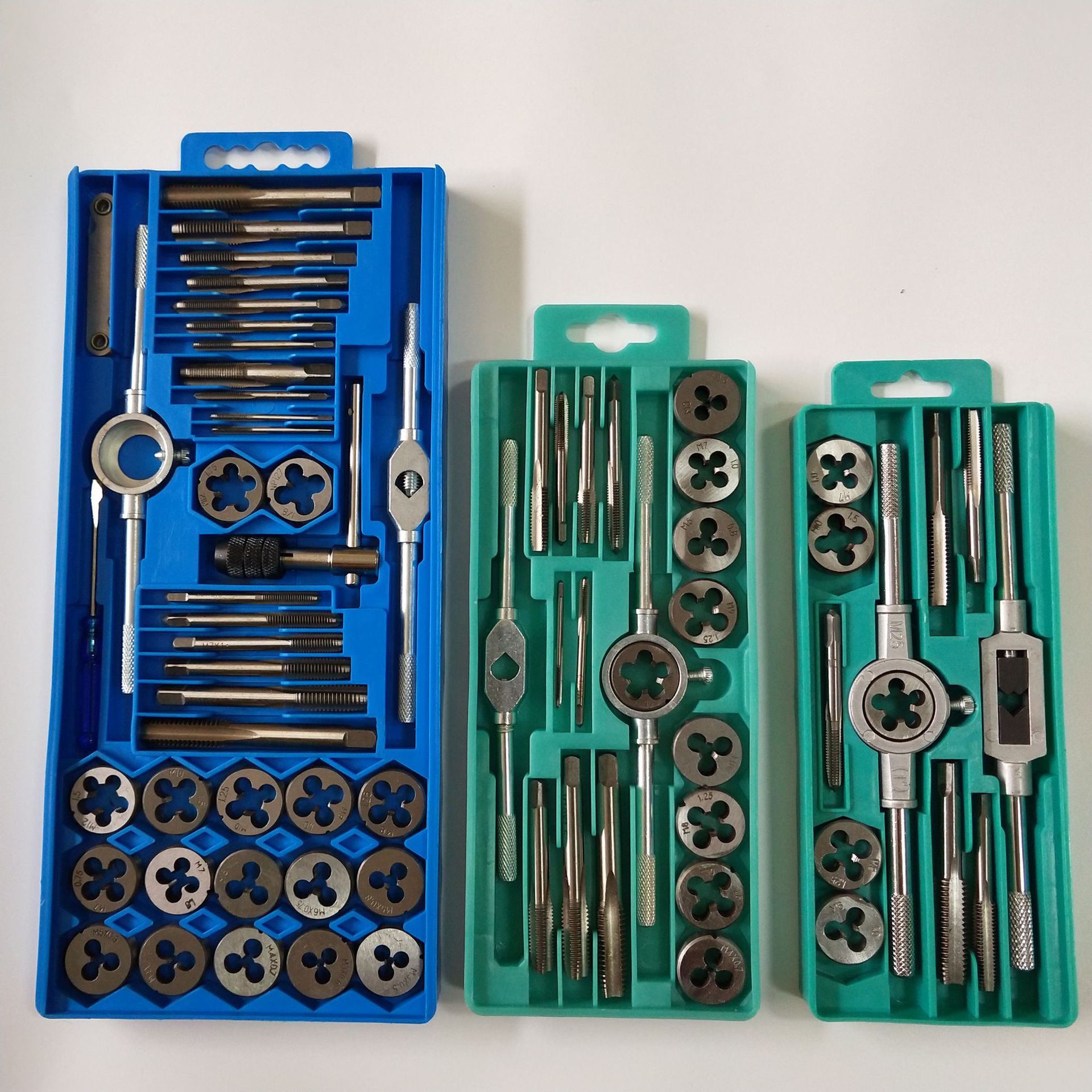 手动开牙器攻丝螺纹丝锥板牙套装功牙开丝器工具螺丝公丝器组合