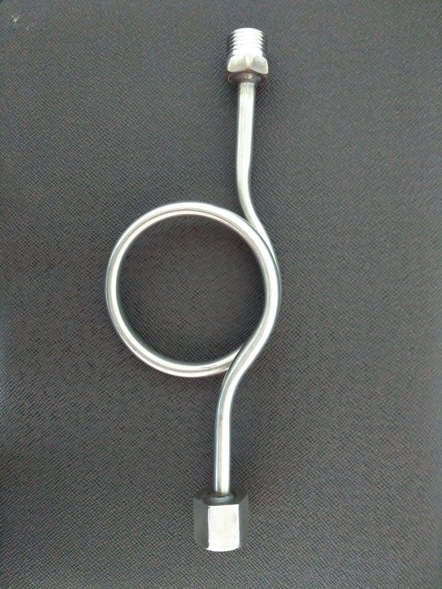 厂家定做锅炉配件压力表缓冲管不锈钢螺帽加厚加长缓冲管