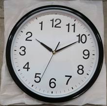 常胜钟表 定制生产14英寸逆时针转石英钟外国逆时针挂钟逆转墙钟