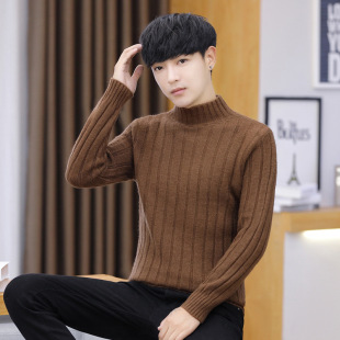 男士高领毛衣休闲针织打底衫秋季新款韩版修身毛线衣学生潮流毛衫